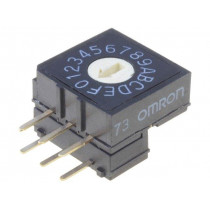 A6RV-162RF; Encoding switch; HEX/BCD; Pos: 16; THT; Rcont max: 200mΩ; OMRON OCB A6RV-162RF; Encoding switch; HEX/BCD; Pos: 16; THT; Rcont max: 200mΩ; OMRON OCB