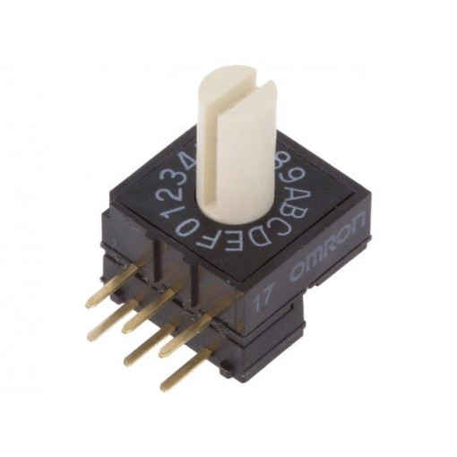 A6RV-162RS; Encoding switch; HEX/BCD; Pos: 16; THT; Rcont max: 200mΩ; OMRON OCB A6RV-162RS; Encoding switch; HEX/BCD; Pos: 16; THT; Rcont max: 200mΩ; OMRON OCB