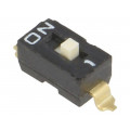 A6S-1104-H; Switch: DIP-SWITCH; Poles number: 1; ON-OFF; 0.025A/24VDC; Pos: 2; OMRON OCB