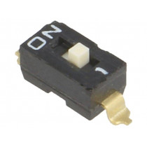 A6S-1104-H; Switch: DIP-SWITCH; Poles number: 1; ON-OFF; 0.025A/24VDC; Pos: 2; OMRON OCB