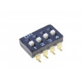A6S-4104-H; Switch: DIP-SWITCH; Poles number: 4; ON-OFF; 0.025A/24VDC; Pos: 2; OMRON OCB