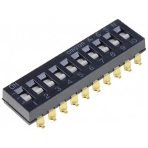 A6SN-0101; Switch: DIP-SWITCH; Poles number: 10; ON-OFF; 0.025A/24VDC; Pos: 2; OMRON OCB