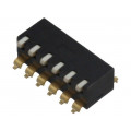 A6SR-6104; Switch: DIP-SWITCH; Poles number: 6; ON-OFF; 0.025A/24VDC; Pos: 2; OMRON OCB