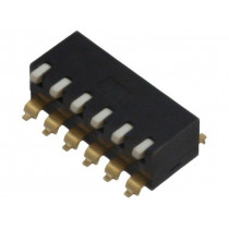 A6SR-6104; Switch: DIP-SWITCH; Poles number: 6; ON-OFF; 0.025A/24VDC; Pos: 2; OMRON OCB