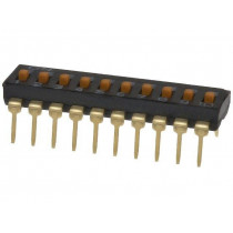 A6T-0104; Switch: DIP-SWITCH; Poles number: 10; ON-OFF; 0.025A/24VDC; Pos: 2; OMRON OCB