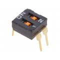 A6T-2101; Switch: DIP-SWITCH; Poles number: 2; ON-OFF; 0.025A/24VDC; Pos: 2; OMRON OCB
