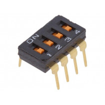 A6T-4101; Switch: DIP-SWITCH; Poles number: 4; ON-OFF; 0.025A/24VDC; Pos: 2; OMRON OCB