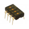 A6T-4102; Switch: DIP-SWITCH; Poles number: 4; ON-OFF; 0.025A/24VDC; Pos: 2; OMRON OCB