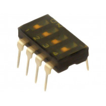 A6T-4102; Switch: DIP-SWITCH; Poles number: 4; ON-OFF; 0.025A/24VDC; Pos: 2; OMRON OCB