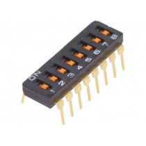 A6T-8101; Switch: DIP-SWITCH; Poles number: 8; ON-OFF; 0.025A/24VDC; Pos: 2; OMRON OCB