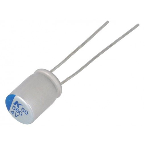 A750EK227M1AAAE018; Capacitor: polymer; 220uF; 10VDC; ESR: 18mΩ; A750; THT; ±20%; 2000h; KEMET