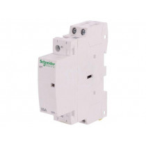 A9C20132; Contactor: 2-pole installation; NO x2; 24VAC; 25A; DIN; ICT; W: 18mm; SCHNEIDER ELECTRIC