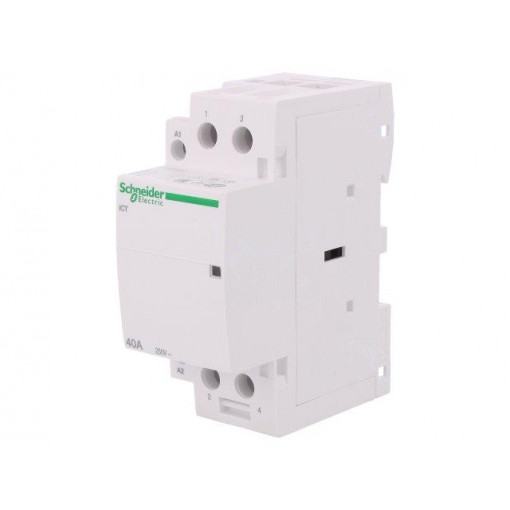 A9C20842; Contactor: 2-pole installation; NO x2; 230÷240VAC; 40A; DIN; ICT; SCHNEIDER ELECTRIC