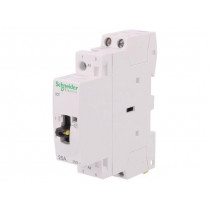 A9C21132; Contactor: 2-pole installation; NO x2; 24VAC; 25A; DIN; ICT; W: 18mm; SCHNEIDER ELECTRIC