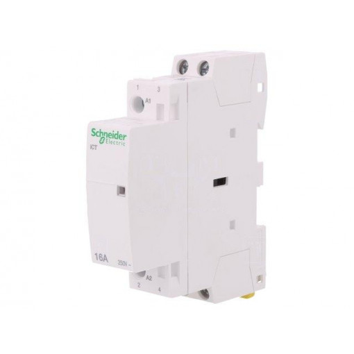 A9C22112; Contactor: 2-pole installation; NO x2; 24VAC; 16A; DIN; ICT; W: 18mm; SCHNEIDER ELECTRIC