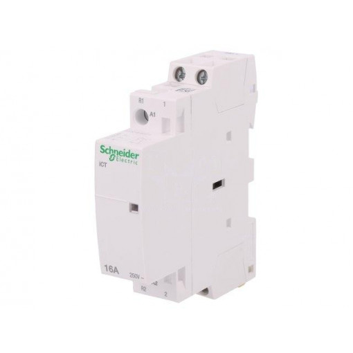 A9C22115; Contactor: 2-pole installation; NC + NO; 24VAC; 16A; DIN; ICT; 500V; SCHNEIDER ELECTRIC