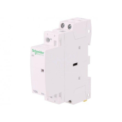 A9C22712; Contactor: 2-pole installation; NO x2; 230÷240VAC; 16A; DIN; ICT; SCHNEIDER ELECTRIC