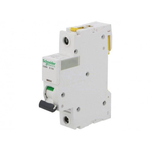 A9F03110; Circuit breaker; 230VAC; Inom: 10A; Poles: 1; DIN; Charact: B; 6kA; SCHNEIDER ELECTRIC