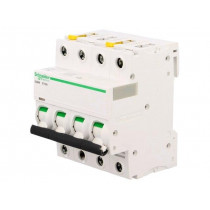 A9F03410; Circuit breaker; 400VAC; Inom: 10A; Poles: 4; DIN; Charact: B; 6kA; SCHNEIDER ELECTRIC