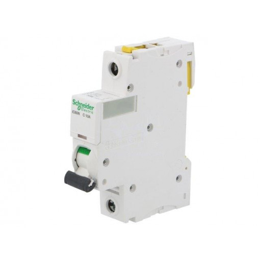 A9F04110; Circuit breaker; 230VAC; Inom: 10A; Poles: 1; DIN; Charact: C; 6kA; SCHNEIDER ELECTRIC