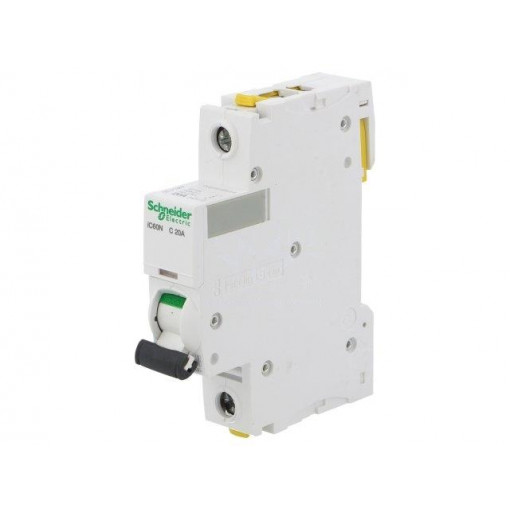 A9F04120; Circuit breaker; 230VAC; Inom: 20A; Poles: 1; DIN; Charact: C; 6kA; SCHNEIDER ELECTRIC