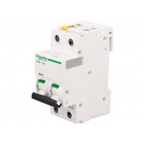 A9F04202; Circuit breaker; 400VAC; Inom: 2A; Poles: 2; DIN; Charact: C; 6kA; SCHNEIDER ELECTRIC