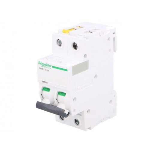 A9F04203; Circuit breaker; 400VAC; Inom: 3A; Poles: 2; DIN; Charact: C; 6kA; SCHNEIDER ELECTRIC