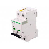 A9F04210; Circuit breaker; 400VAC; Inom: 10A; Poles: 2; DIN; Charact: C; 6kA; SCHNEIDER ELECTRIC
