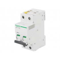 A9F04225; Circuit breaker; 400VAC; Inom: 25A; Poles: 2; DIN; Charact: C; 6kA; SCHNEIDER ELECTRIC
