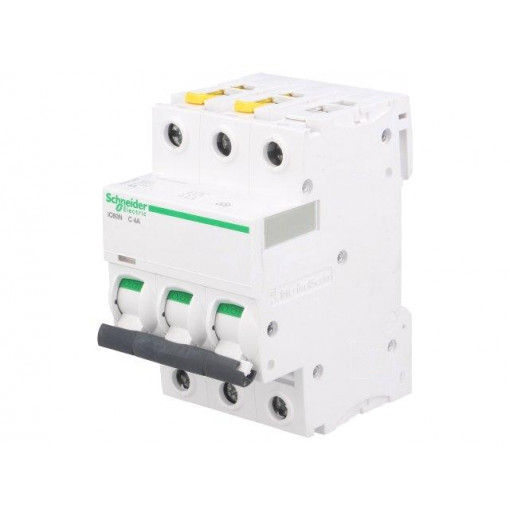 A9F04304; Circuit breaker; 400VAC; Inom: 4A; Poles: 3; DIN; Charact: C; 6kA; SCHNEIDER ELECTRIC