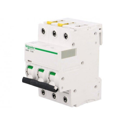A9F04320; Circuit breaker; 400VAC; Inom: 20A; Poles: 3; DIN; Charact: C; 6kA; SCHNEIDER ELECTRIC