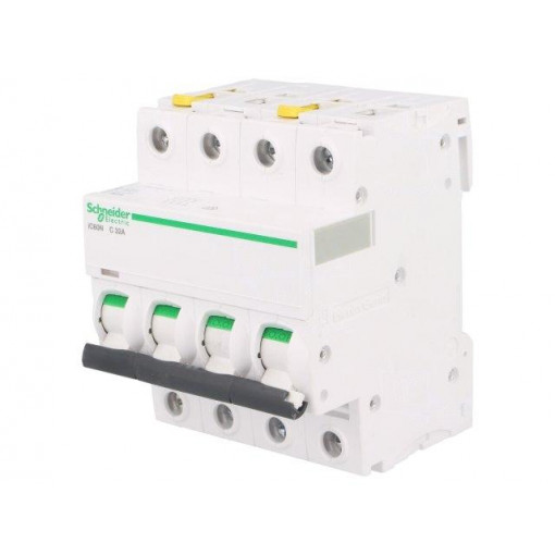 A9F04432; Circuit breaker; 400VAC; Inom: 32A; Poles: 4; DIN; Charact: C; 6kA; SCHNEIDER ELECTRIC