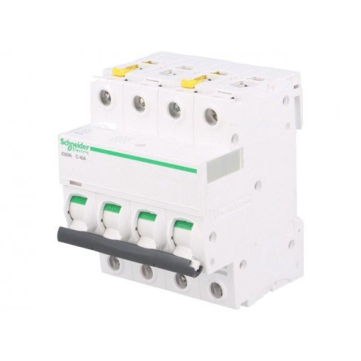 A9F04440; Circuit breaker; 400VAC; Inom: 40A; Poles: 4; DIN; Charact: C; 6kA; SCHNEIDER ELECTRIC