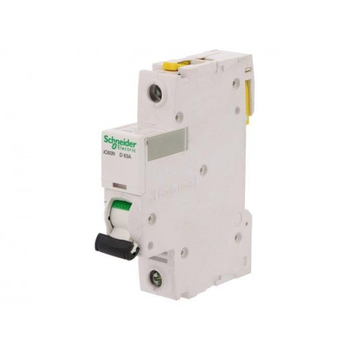 A9F05163; Circuit breaker; 230VAC; Inom: 63A; Poles: 1; DIN; Charact: D; 6kA; SCHNEIDER ELECTRIC
