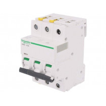 A9F05306; Circuit breaker; 400VAC; Inom: 6A; Poles: 3; DIN; Charact: D; 6kA; SCHNEIDER ELECTRIC