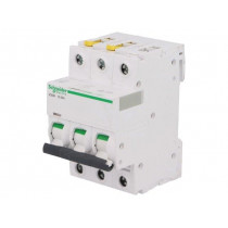 A9F06325; Circuit breaker; 400VAC; Inom: 25A; Poles: 3; DIN; Charact: B; 10kA; SCHNEIDER ELECTRIC
