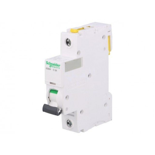 A9F07102; Circuit breaker; 230VAC; Inom: 2A; Poles: 1; DIN; Charact: C; 10kA; SCHNEIDER ELECTRIC