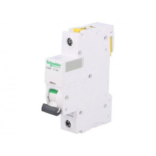 A9F07116; Circuit breaker; 230VAC; Inom: 16A; Poles: 1; DIN; Charact: C; 10kA; SCHNEIDER ELECTRIC