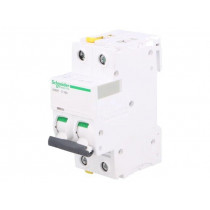 A9F07216; Circuit breaker; 400VAC; Inom: 16A; Poles: 2; DIN; Charact: C; 10kA; SCHNEIDER ELECTRIC