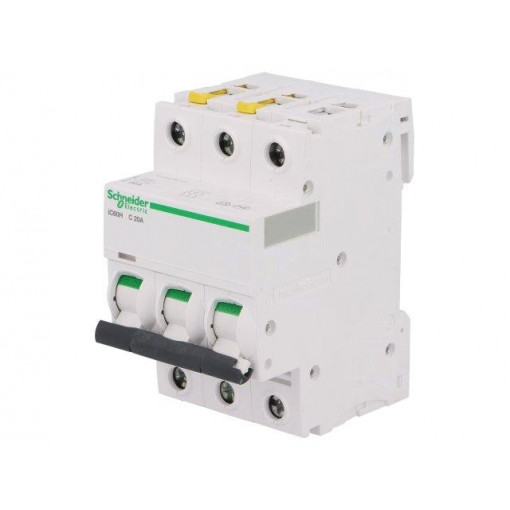 A9F07320; Circuit breaker; 400VAC; Inom: 20A; Poles: 3; DIN; Charact: C; 10kA; SCHNEIDER ELECTRIC