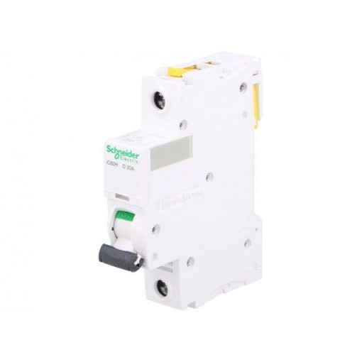 A9F08120; Circuit breaker; 230VAC; Inom: 20A; Poles: 1; DIN; Charact: D; 10kA; SCHNEIDER ELECTRIC