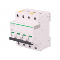 A9F08416; Circuit breaker; 400VAC; Inom: 16A; Poles: 4; DIN; Charact: D; 10kA; SCHNEIDER ELECTRIC