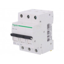 A9K01316; Circuit breaker; 400VAC; 16A; Poles: 3; DIN; Charact: B; SCHNEIDER ELECTRIC