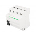 A9Z01425; RCD breaker; Inom: 25A; Ires: 30mA; Poles: 4; 400V; Mounting: DIN; SCHNEIDER ELECTRIC