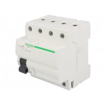 A9Z01463; RCD breaker; Inom: 63A; Ires: 30mA; Poles: 4; 400V; Mounting: DIN; SCHNEIDER ELECTRIC
