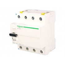 A9Z11425; RCD breaker; Inom: 25A; Ires: 30mA; Poles: 4; 400V; Mounting: DIN; SCHNEIDER ELECTRIC