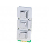 AK-103-B-SSS-WP-MM; Keypad; No.of butt: 3; metal; Mech.durability: 1000000cycles; 1.5N; ACCORD