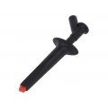 66.9474-21; Clip-on probe; crocodile; 16A; 1kVDC; black; 4mm; STÄUBLI
