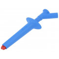 66.9474-23; Clip-on probe; crocodile; 16A; 1kVDC; blue; 4mm; STÄUBLI