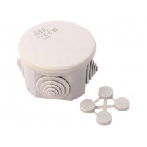 00800; Enclosure: junction box; Ø: 60mm; Z: 35mm; wall mount; IP44; grey; ABB 00800; Enclosure: junction box; Ø: 60mm; Z: 35mm; wall mount; IP44; grey; ABB